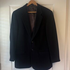 AKA Eddie Bauer Men's Black Camel Hair Blazer. EUC 42L